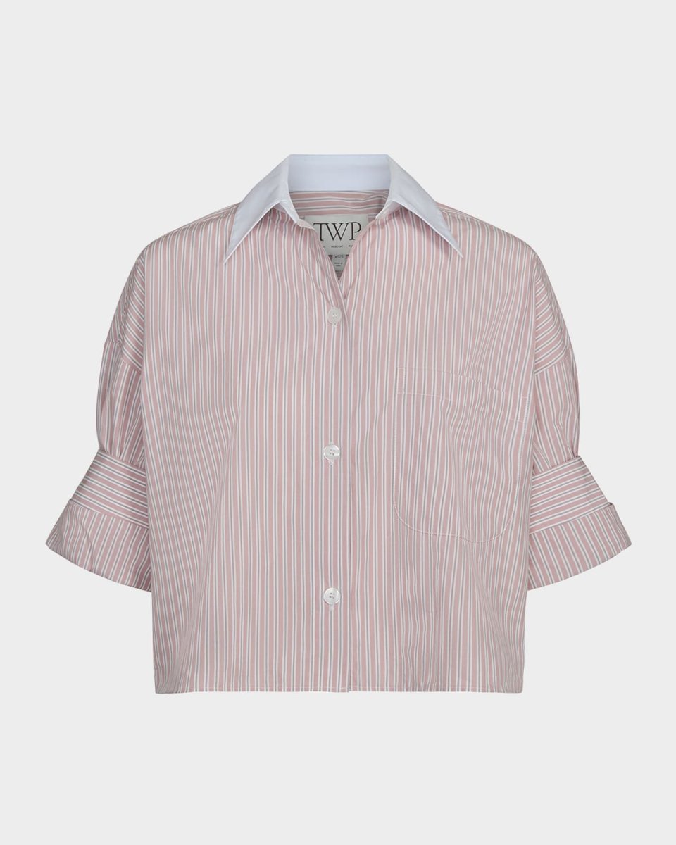 Next Ex Striped Button-Front Shirt